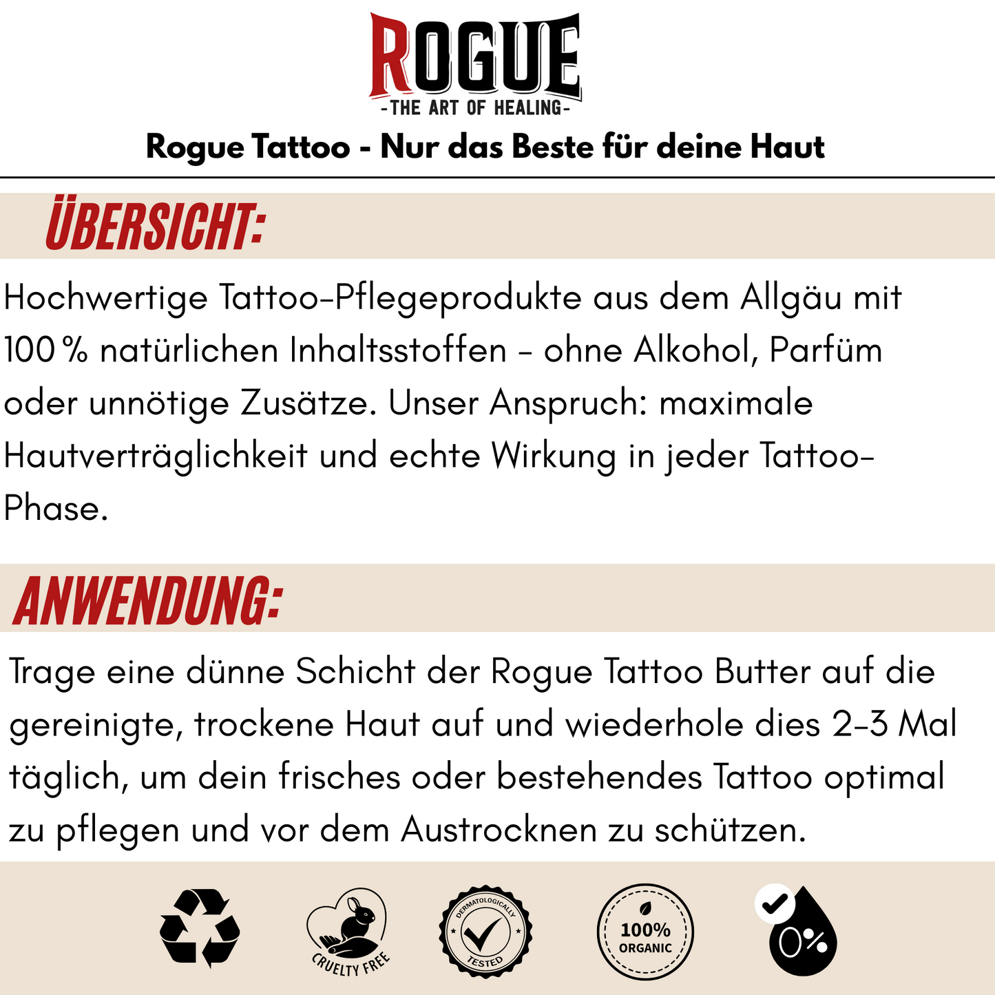 Rogue® Tattoo Butter 100ml