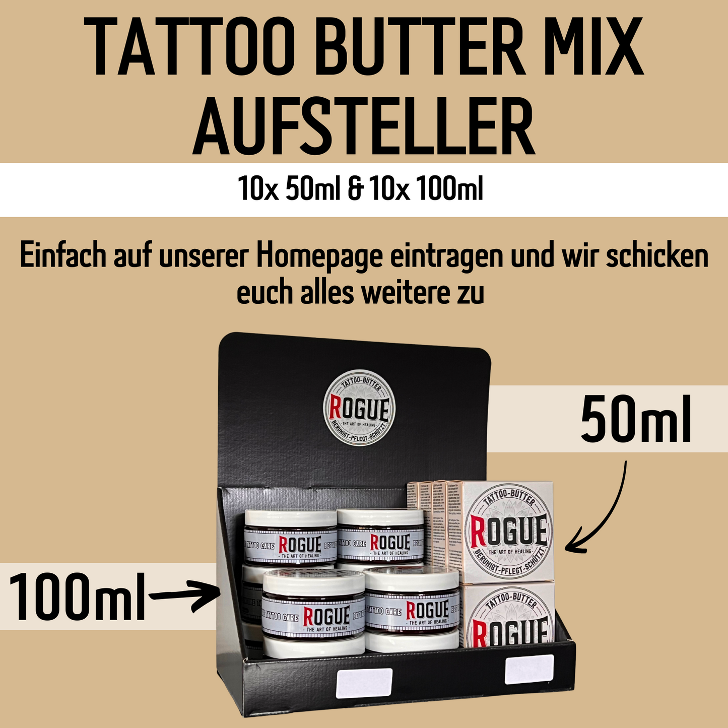 Rogue Tattoo Butter MIX ( Thekenaufsteller 20 Stk. )