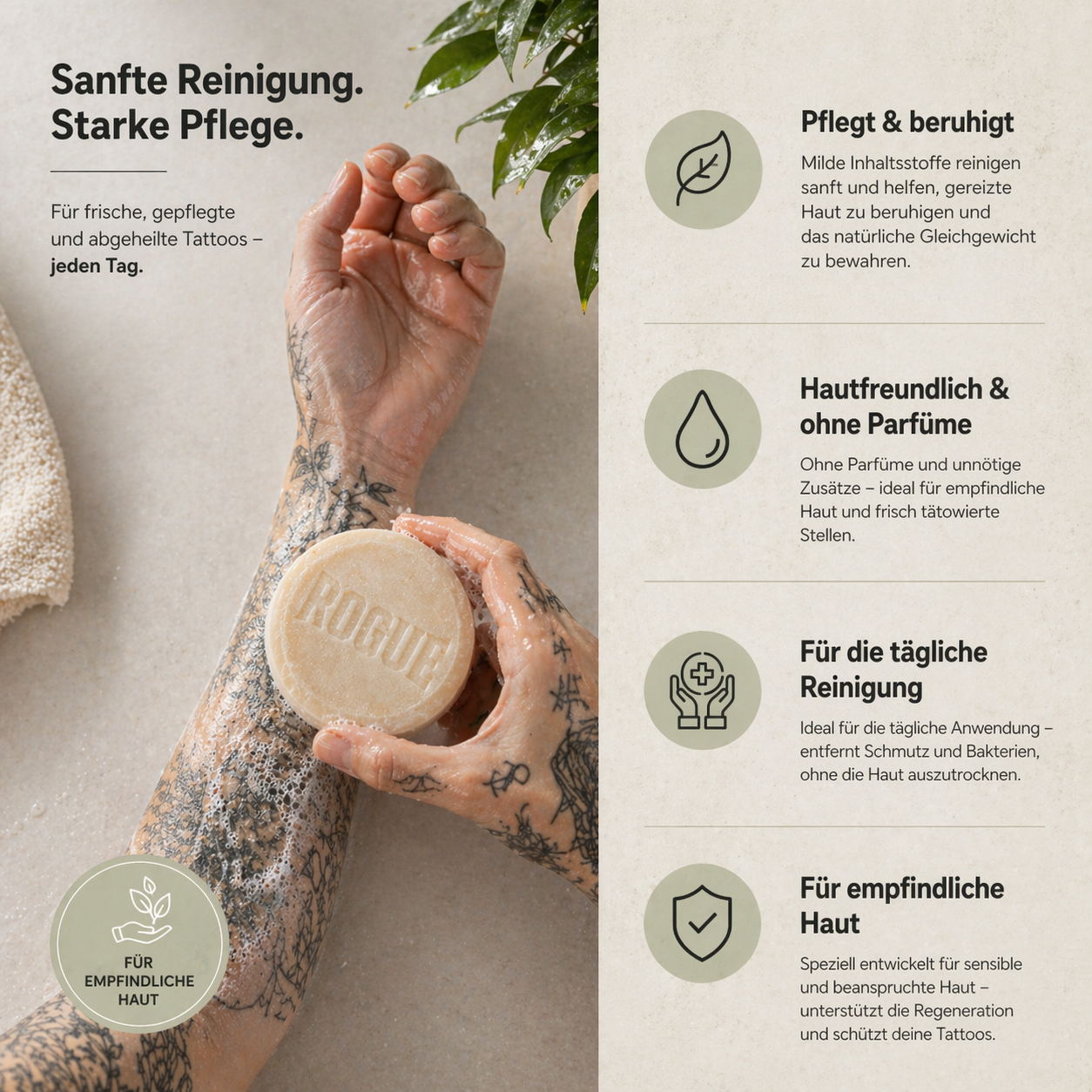 Rogue® Tattoo Seife