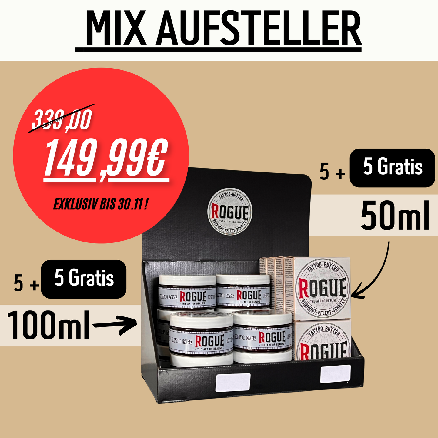 AKTION: Starterpaket 10x 100ml & 10x 50ml