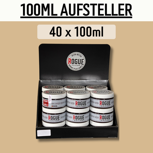 40 x 100ml Tattoo Butter + Thekenaufsteller
