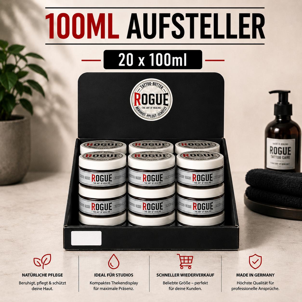 20 x 100ml Rogue® Tattoo Butter