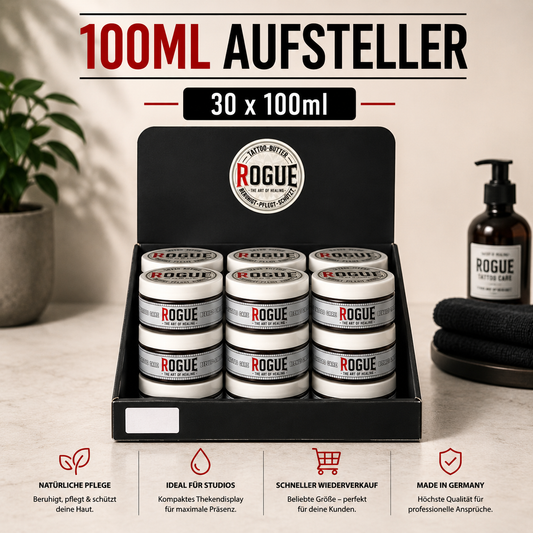 30 x 100ml tattoo butter + counter display