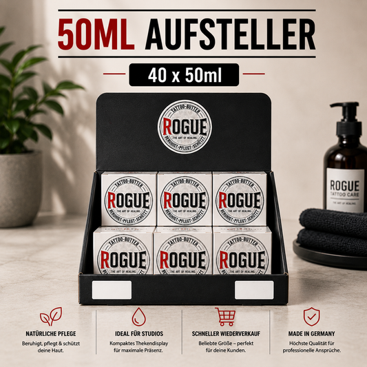 40 x 50ml Tattoo Butter + Countertop Display